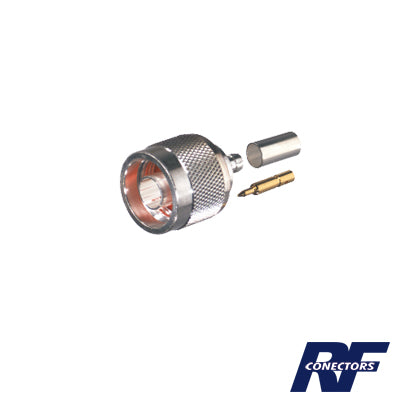 RFN-1005-B-03|Conector N Macho de anillo plegable para cable RG-174/U, BELDEN 8216.
