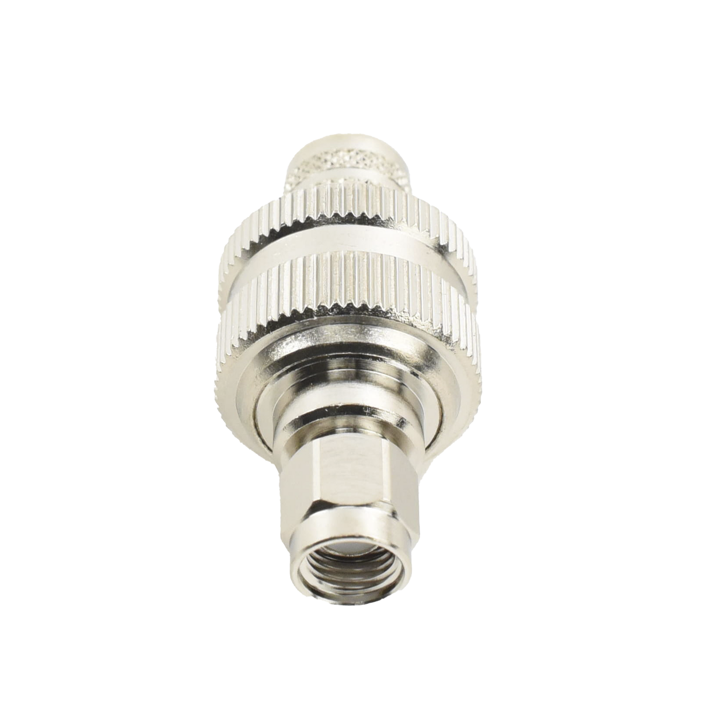 RP-3000-I|Conector SMA Macho Inverso de Anillo Plegable para RG-8/U, 9913, LMR-400, Níquel/ Oro/ Teflón.