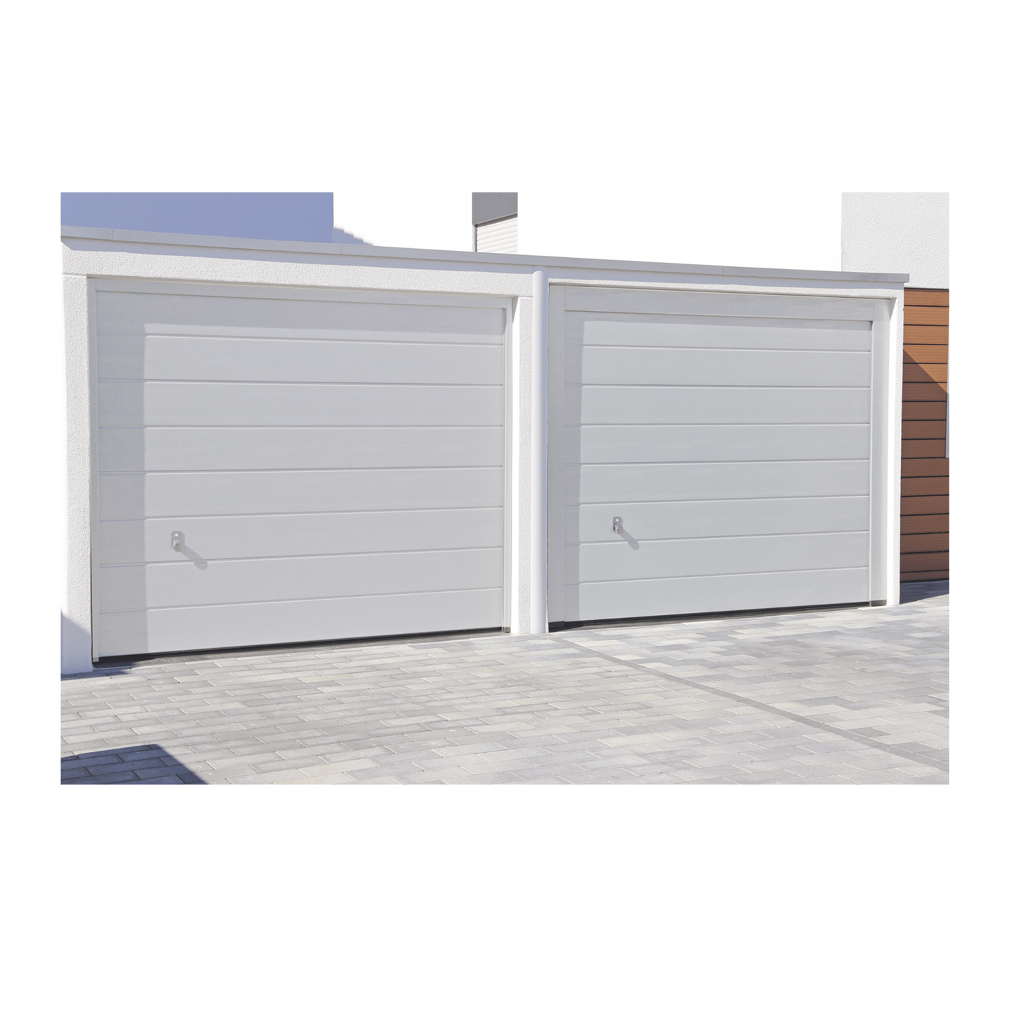 SEC-GAR108|Secci??n para puerta de Garage / Lisa / Color blanco / Para GARAGE108 / Estilo Americana.