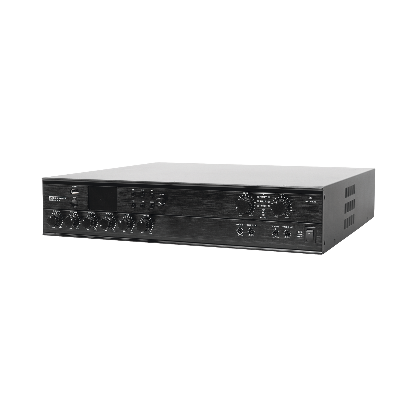 SF-2240UC|Amplificador Mezclador Matricial | 2 zonas | 240w por canal | 6 entradas | Receptor de medios