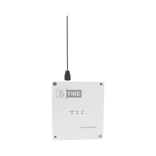 SF-LORA-TRANS|Transmisor inalámbrico / Entrada de 2 contactos secos NA / Distancia máxima de transmisión 2500 metros (Linea de vista)