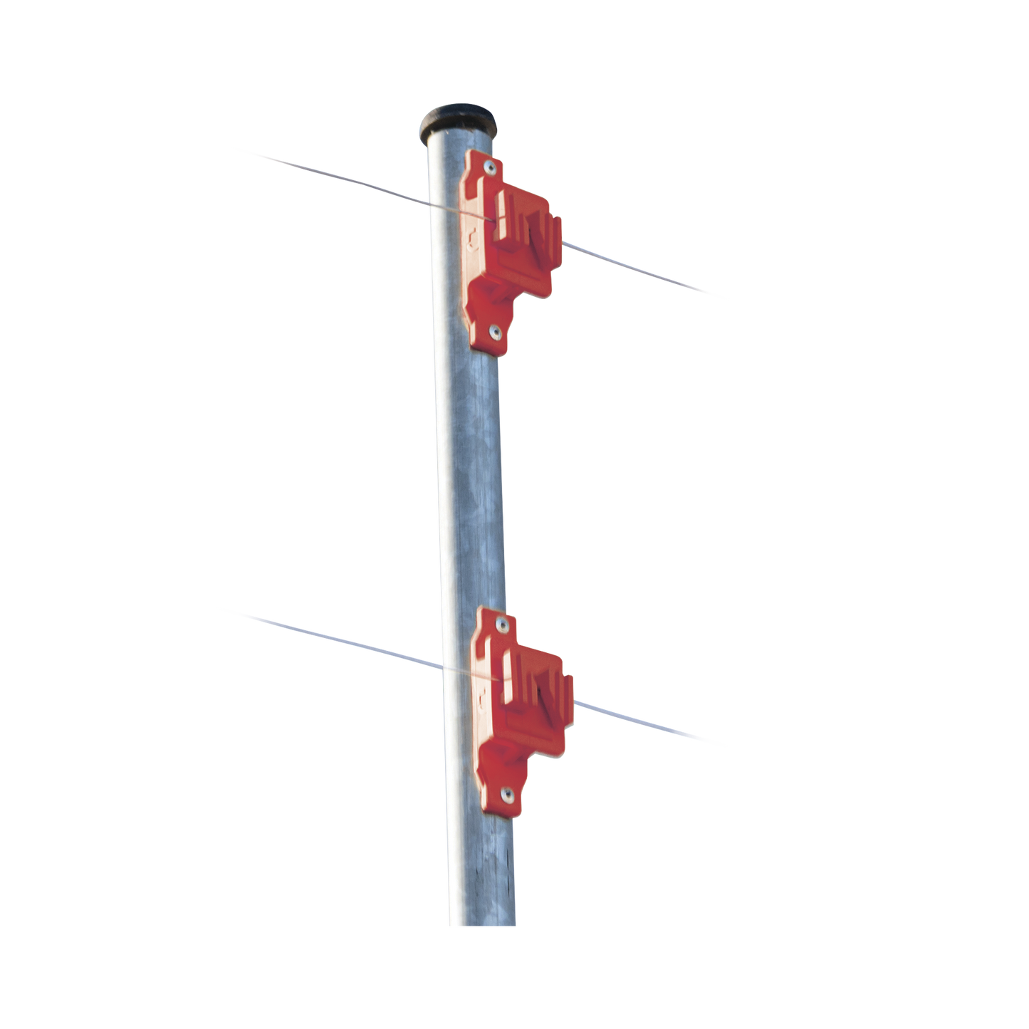 SFPASOR|Aislador de Paso color Rojo reforzado para cercos eléctricos, resistente al clima extremoso