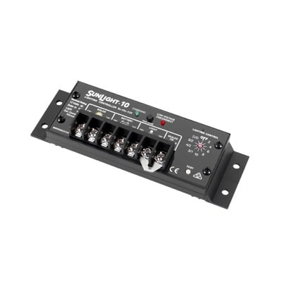 SL-20L-12V|Controlador Solar para Iluminación de Luz Mercurial, Estaciones de Autobús y Señalamientos 20 A, 12 Vcc.