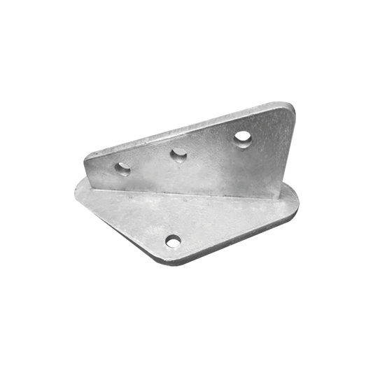 SLM-ANG-2G|Ancla Aleta de 3 Orificios con 2 Puntos de Fijación. Uso en Fijación de mástiles. Galvanizado por Inmersión en Caliente.