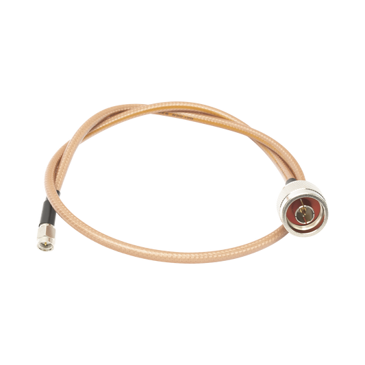 SN142KSMA60|Jumper con Cable LP142 de 60 cm, con Conectores N Macho a SMA Macho (Hasta 8 GHz).