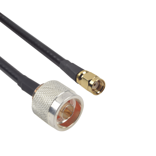 SN240KSMAI60|Jumper de 60cm con Cable LP240 y conectores N Macho y SMA Macho Inverso.