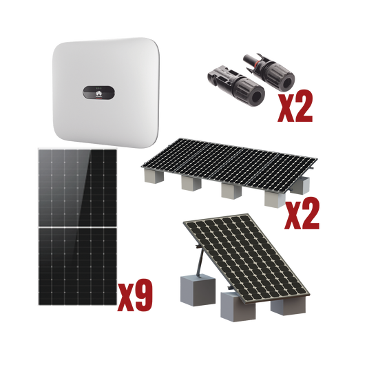 SUN20005KTKIT|Kit Solar Interconexion  / 5kW  220Vca / Inversor HUWAEI / Montaje Incluido