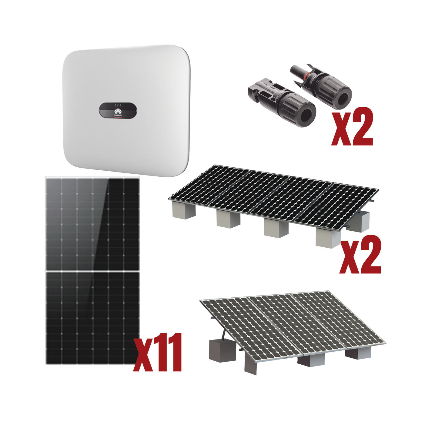 SUN20006KTKIT|Kit Solar Interconexion  / 6 kW  220Vca / Inversor HUAWEI/ Montaje Incluido