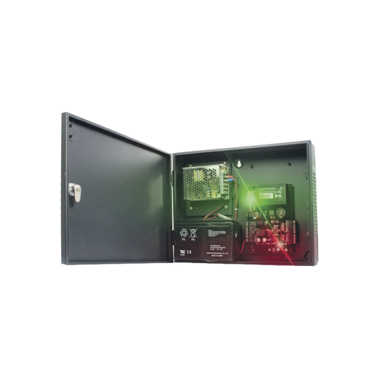 SYSCA-4R-4D|C3400 Panel de Control de Acceso para 4 Puertas / F?ícil Administraci??n / 30,000 Tarjetas / Incluye Gabinete y Fuente de Alimentaci??n 12Vcc/3A / Software GRATIS