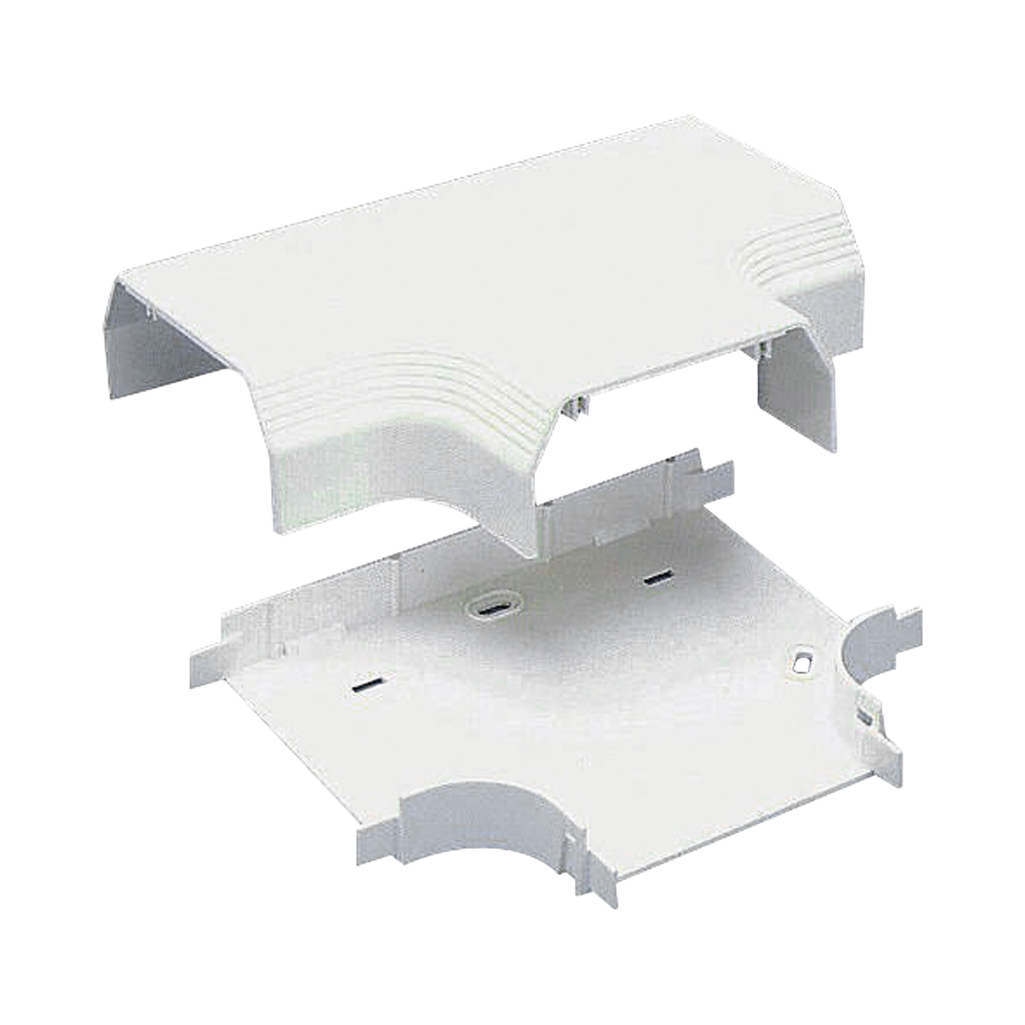 T70TIW|Accesorio en "T", para uso con canaleta T70, Material PVC Rígido, Color Blanco Mate