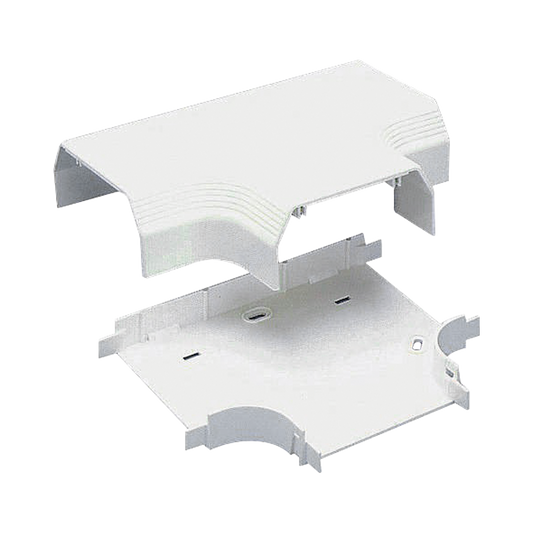 T70TIW|Accesorio en "T", para uso con canaleta T70, Material PVC Rígido, Color Blanco Mate
