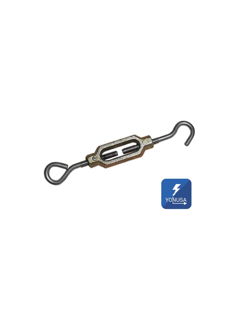 YONUSA TEN532Z - Tensor para l?¡neas de cercas el?®ctricas YONUSA,  hechos de aleaci??n de zinc, alta resistencia a la corrosi??n, armellas y gacho de alambre pulido calibre 10/ Resistencia de 70 Kg