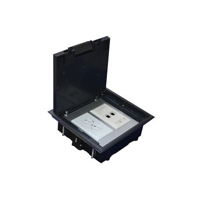 TH-CP-2M|Caja de piso para dos módulos universales (Socket M2), para alimentación eléctrica y redes de datos (11000-33401) No incluye faceplates