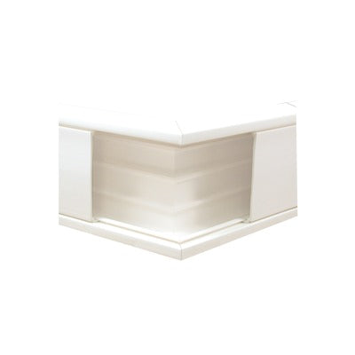 TEK-100-EE|Esquinero exterior color blanco de PVC auto extinguible, para canaleta TEK100 (5576-10100)