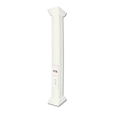 TH-P-3M|Pole Blanco de 3m para instalaciones eléctricas, voz y datos, No incluye accesorios, se venden por separado los  modelos TEK100DUPLEX( accesorios de fijacion y contacto duplex) y TEK100UNI ( soporte y tapa universal) (13000-01000)