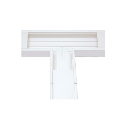 TEK-100-T|Secci??n en "T" color blanco de PVC auto extinguible, para canaleta TEK100 (5576-13100)