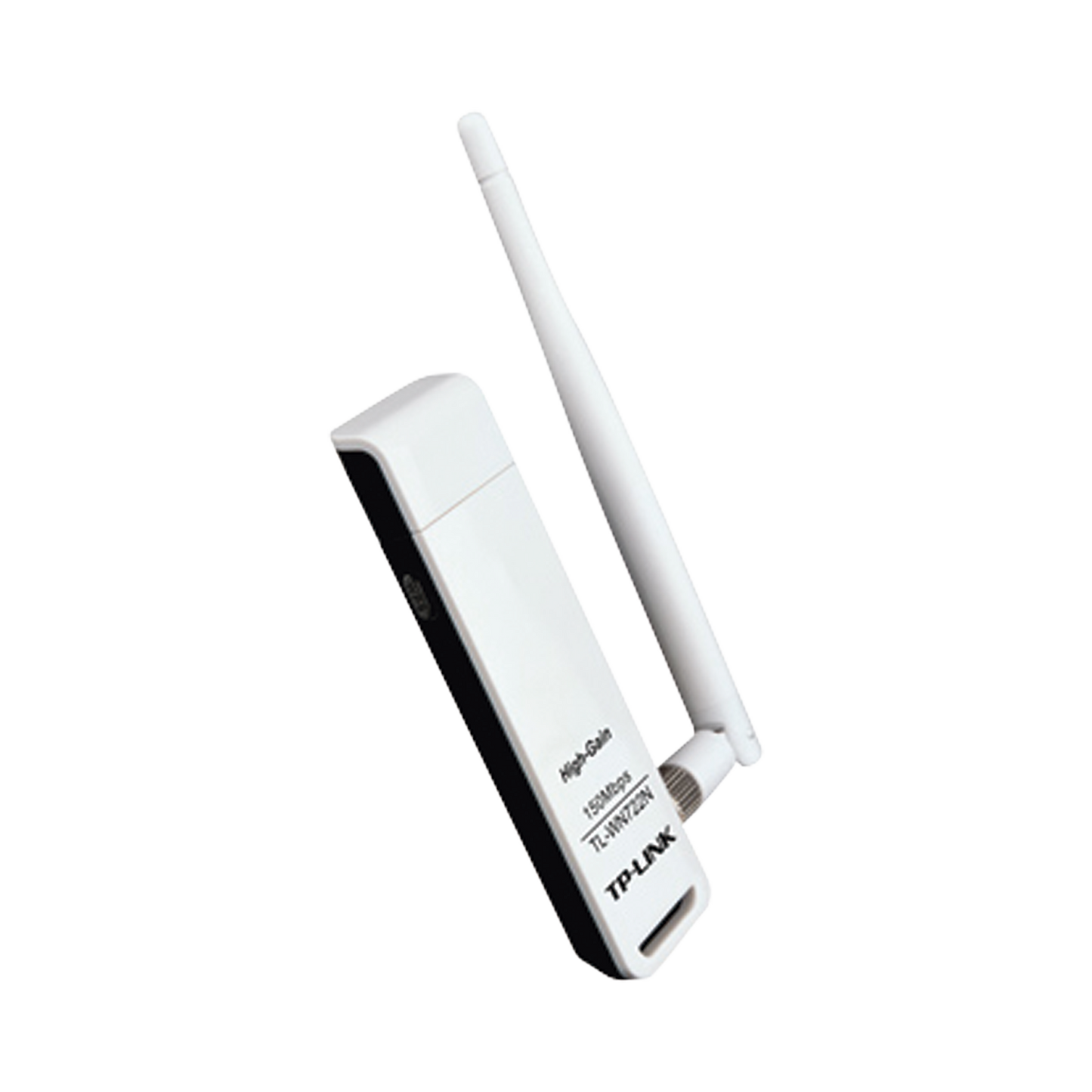 TL-WN722N|Adaptador USB inalámbrico de alta ganancia N 150 Mbps 2.4 GHz con 1 antena desmontable de 4dBi