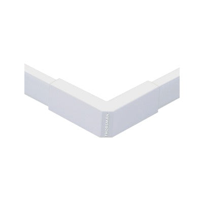 TMK-1020-EE|Esquinero exterior blanco de PVC auto extinguible, para canaletas TMK1020, TMK1020SD, TMK1020CD (5110-02001)