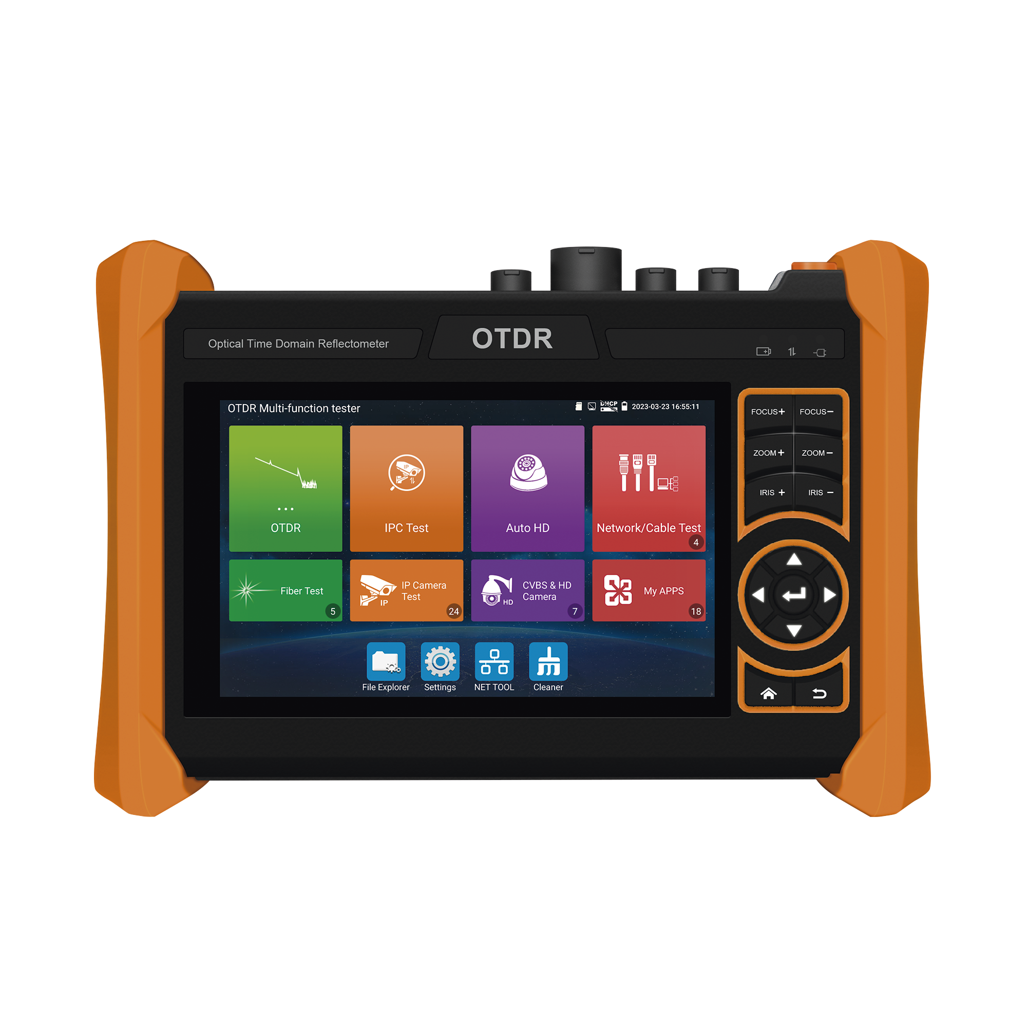 TPTURBO4KOTDR|Probador de V?¡deo  y OTDR / Pantalla LCD de 7" / IP ONVIF / 8MP TVI + 8MP CVI + 8MP AHD + SDI/EX?SDI + Cable TDR / Prueba de Red de Fibra ?ôptica