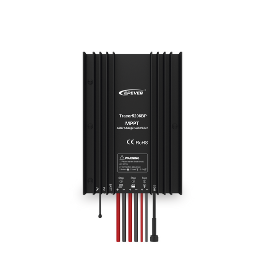 TRACER5206BP|Controlador Solar MPPT 20A 12/24V, Máximo Voltaje de Circuito Abierto Voc 100Vcc, Configurable para Baterías de Litio