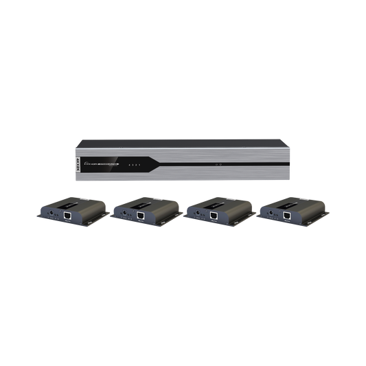 TT3144KHDBITT|Kit Divisor y Extensor HDMI (Extender Splitter)  / Divide 1 Fuente HDMI a 4 Pantallas / Extiende la se??al HDMI hasta 120 m / Resoluci??n 4Kx2K @ 30 Hz / Cat 6/6a / Uso 24/7 / Longitud del cable autoajustable / Alimente solo el Tx (PoC).
