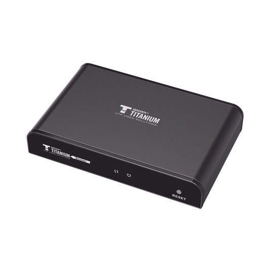 TT-383-PRO-4.0-RX|Receptor Compatible para Kits TT-383PRO4.0 / Resoluci??n 1080P@60Hz / Cat 5e/6 / Distancia de 120 m / Control IR / Protocolo HDbitT / Compatible con Switch Gigabit .