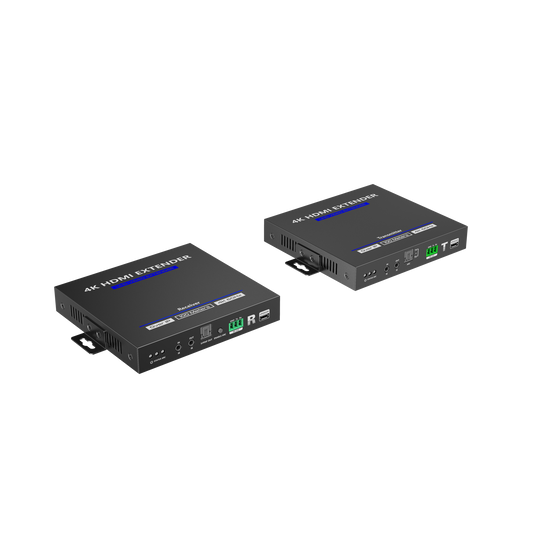 TT592|KIT EXTENSOR HDMI 4K@60HZ sobre IP GIGABIT / IPCOLOR / 100m en Conexión Uno a Uno /  Salida Loop / IR Bi-Direccional / RS232 / ARC / CERO LATENCIA / Soporta conexión Uno a Muchos/Switch en Cascada