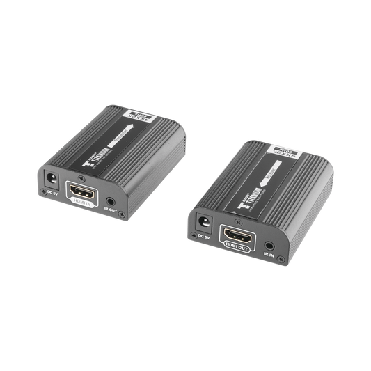 TT-672|Kit Extensor HDMI para distancias de 30 metros / Resoluci??n 4K x 2K@ 30 Hz/ Cat 6, 6a y 7 / HDCP2.2 / HDMI 2.0  / Soporta PCM, HDbitT / Soporta control remoto del equipo fuente.