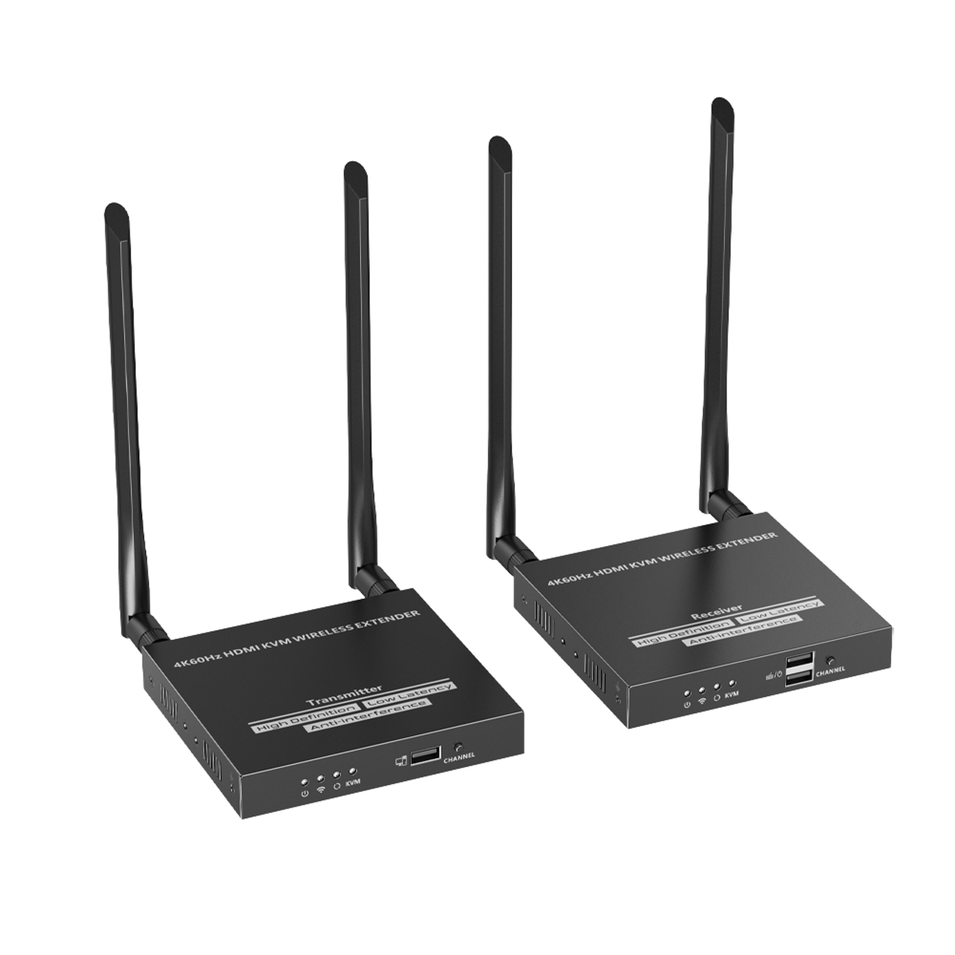 TT699KVM|Kit Extensor Inalámbrico | 4K@60Hz | Transmisión hasta 50m | Transferencia IR | Emparejamiento SSID