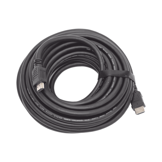 TTHDMI10M|Cable HDMI de 10 Metros (High Speed) / Resolución 4K / Soporta Canal de Retorno de Audio (ARC) / Soporta 3D / Blindado para Reducir Interferencia / Chapado en Oro / Alta Resistencia y Durabilidad.