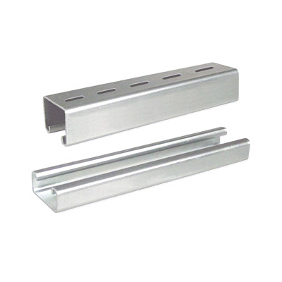 UNP-4X2-U30-EZ|Unicanal perforado 4x2, 3000 mm, con acabado Electro Zinc