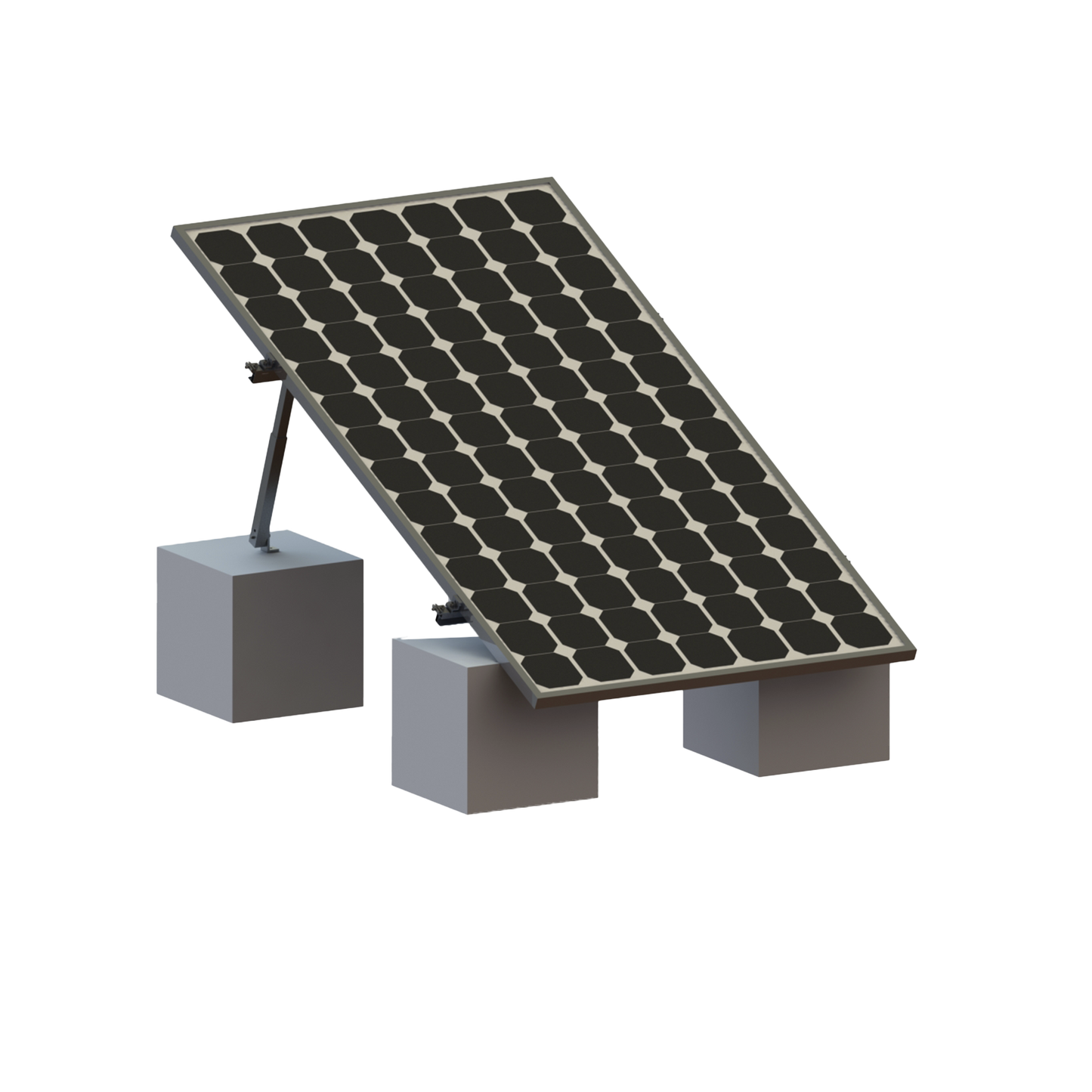 VEKTOR8R1M|Montaje para Panel Solar, Riel 8 de 1400mm para Módulos con Espesor de 35mm, Velocidad de Viento Máx. 136km/h (20° a 45°)