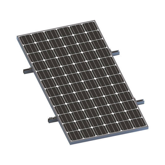 VEKTORMINIKIT1X1|Kit De Minirieles Para Panel Solar Arreglo 1X1 Para Instalación Plano En Lámina