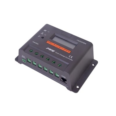 VS-2024-BN|Controlador Solar de Carga y Descarga PWM 12/24V 20A con Display, Parámetros Configurables