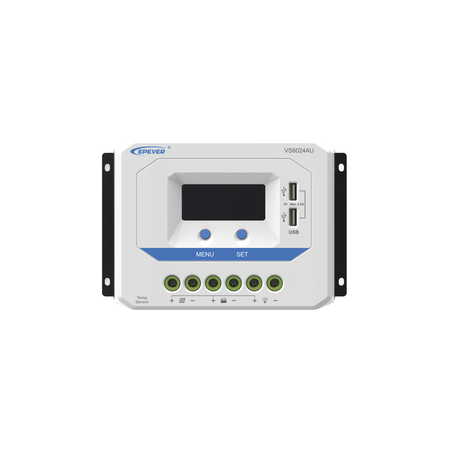 VS-6024-AU|Controlador Solar de Carga PWM 12/24V 60 A, Salida USB, con Display