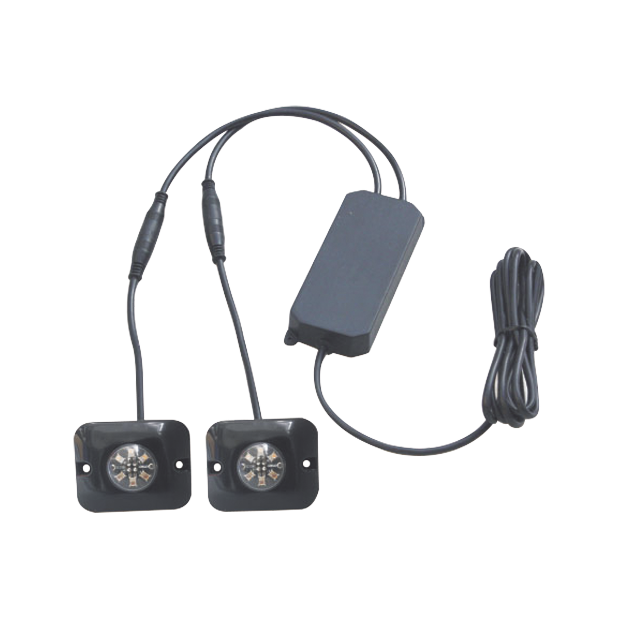 X12-RB|Estrobos Ocultos de 6 LED, Color Rojo/Azul, Ideales para Veh?¡culos Encubierto