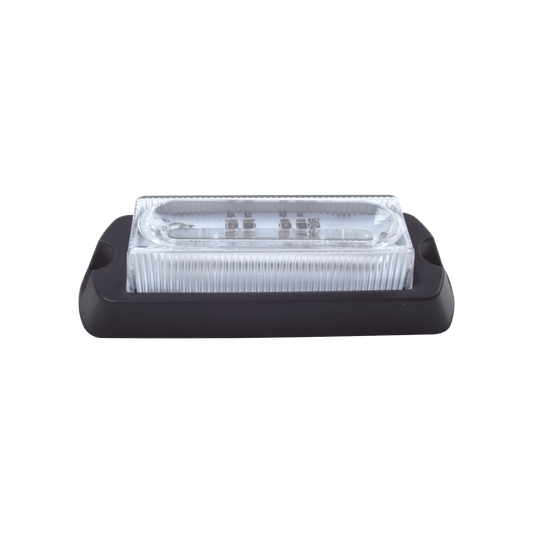 X13-W|Luz Auxiliar Ultra Brillante X13 de 4 LEDs, Color Claro, con mica transparente