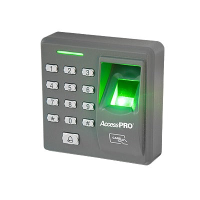X7|Lector de huella y proximidad con teclado autónomo, 500 huellas/500 tarjetas/8 passwords