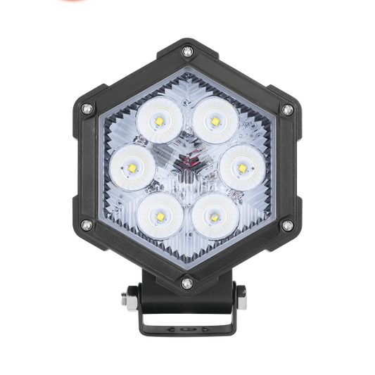XCHR30|Luz de Trabajo Ultra brillante, 6 Led, 2200 Lumenes, 30 watts, 12-24 Vcc