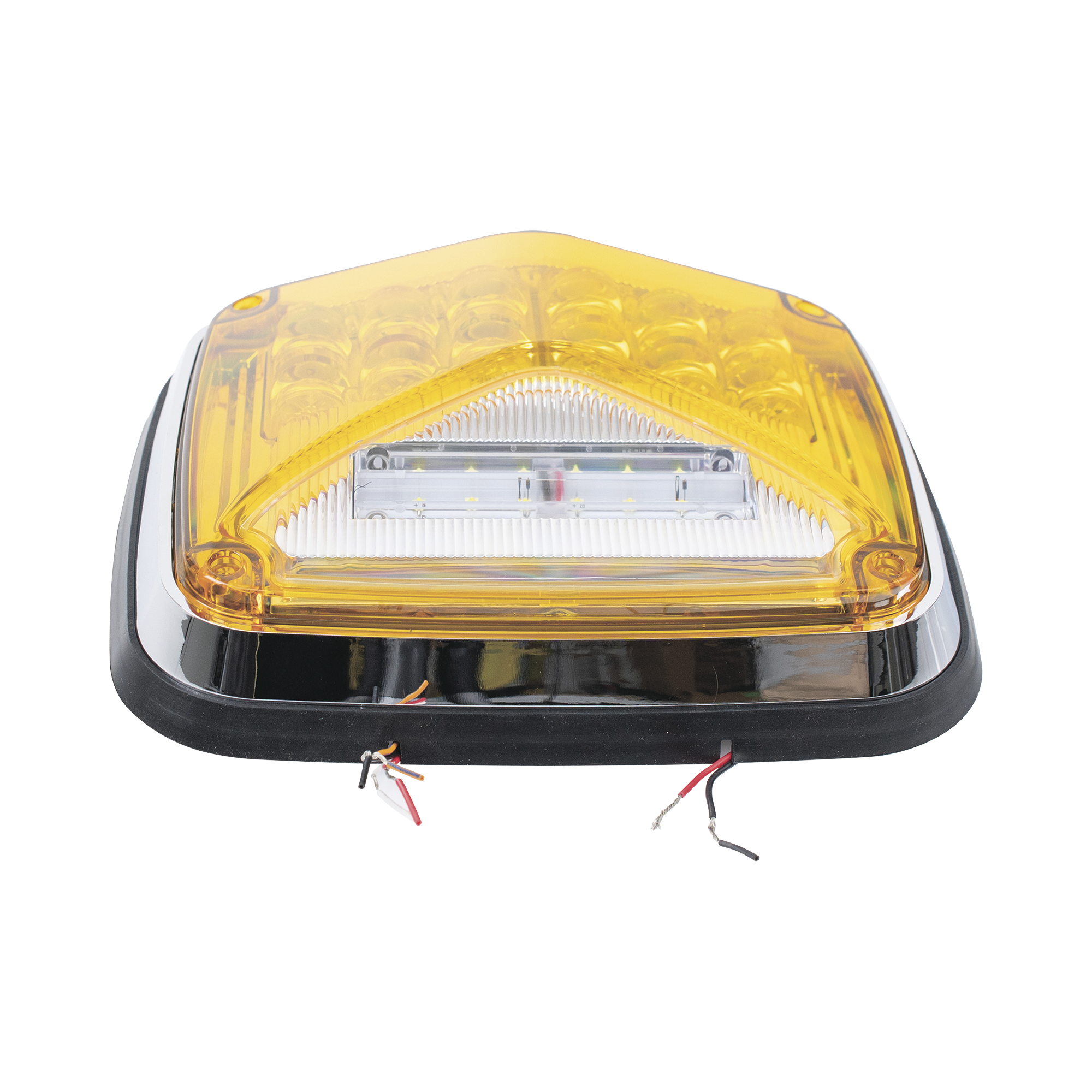 XLTE1755A|Luz de Advertencia de 8 X 6", Color ?ümbar, Con Luz de Trabajo clara, Ideal para Ambulancias