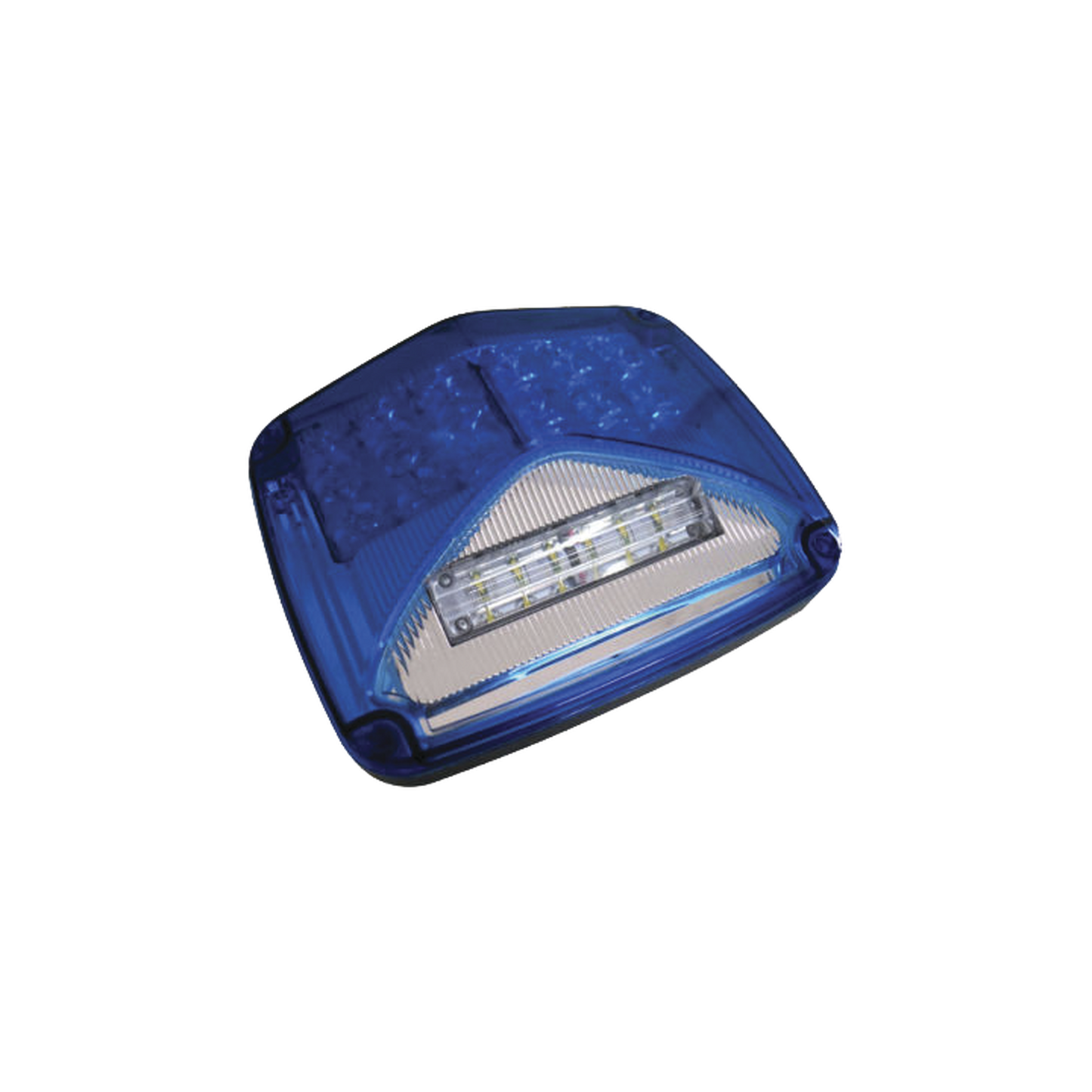 XLTE1755B|Luz de advertencia de 8 X 6", Color Azul, Con Luz de Trabajo Clara, Ideal para Ambulancias