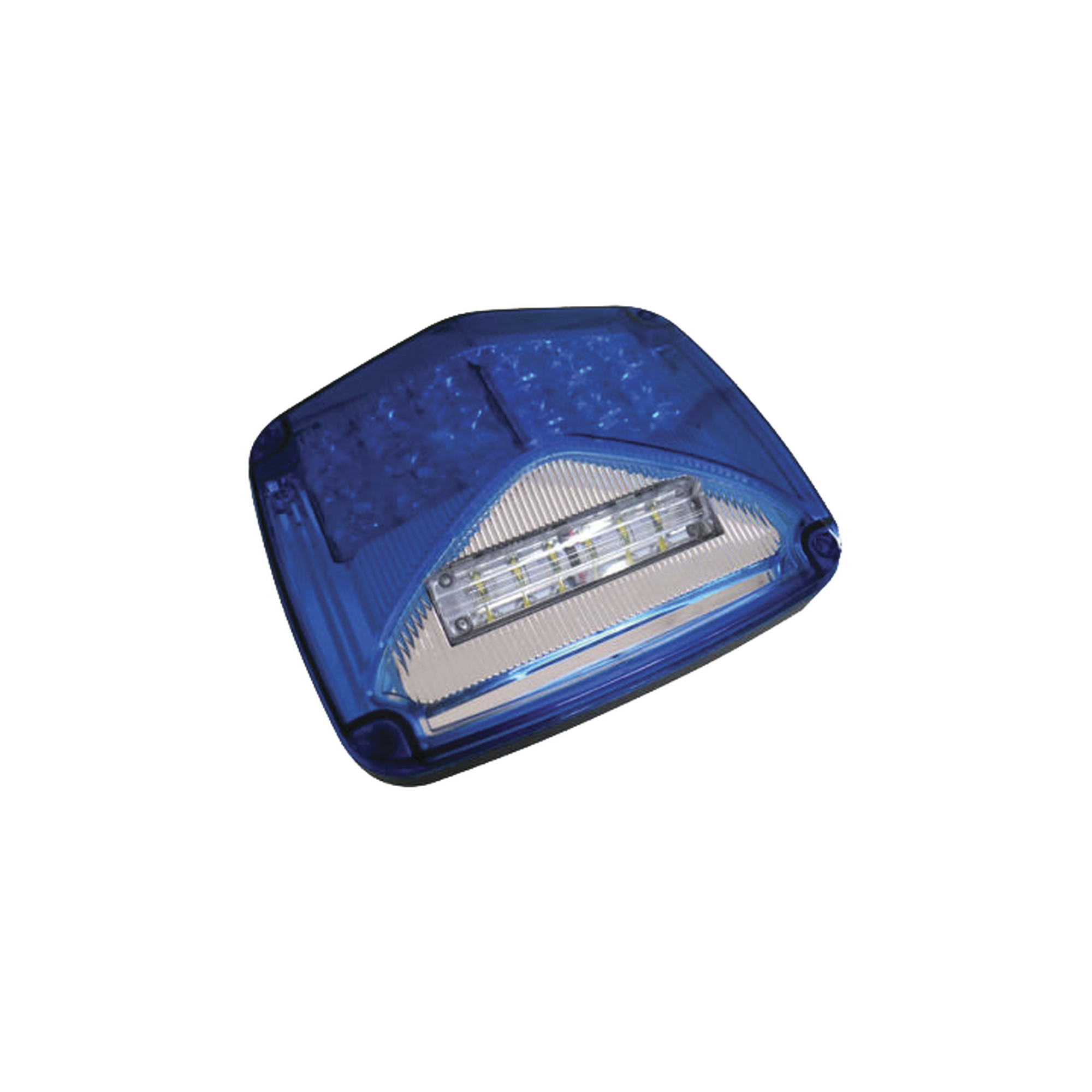 XLTE1755B|Luz de advertencia de 8 X 6", Color Azul, Con Luz de Trabajo Clara, Ideal para Ambulancias