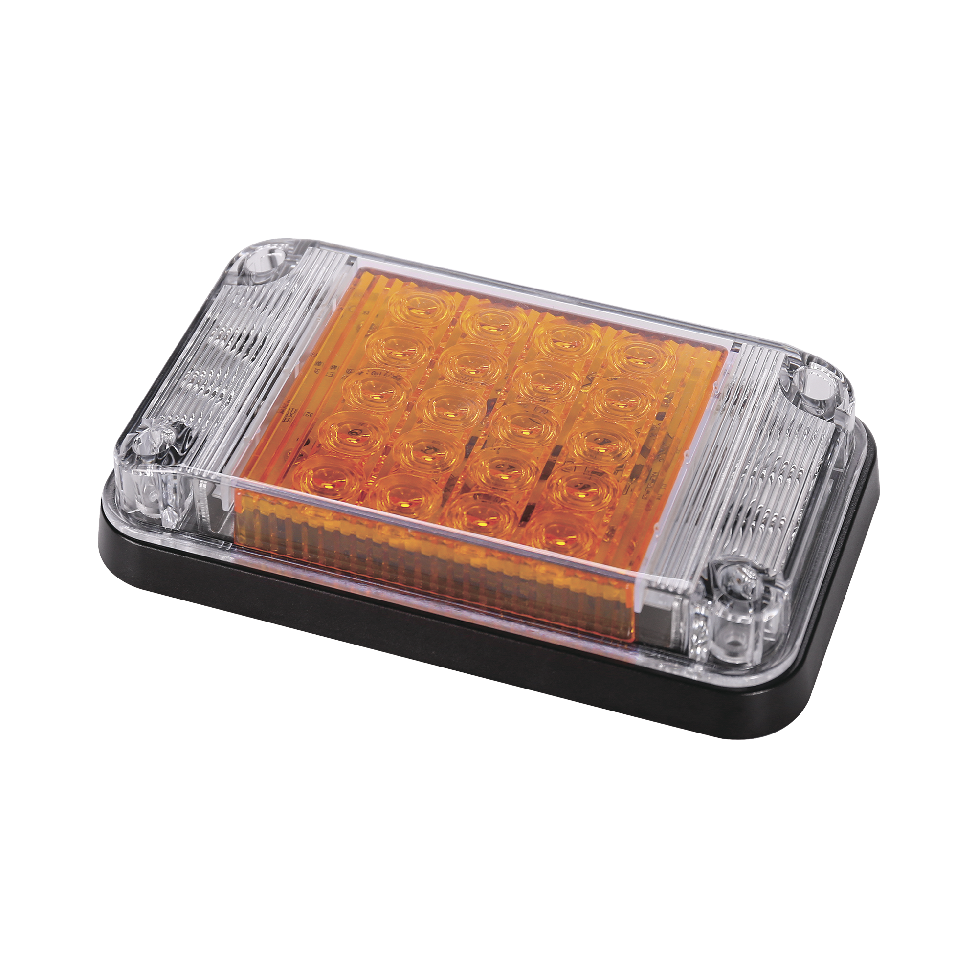 XLTE2345A|Luz de Advertencia de 7X4", Color ?ümbar, Con Luces de Trabajo, Ideal para Ambulancias