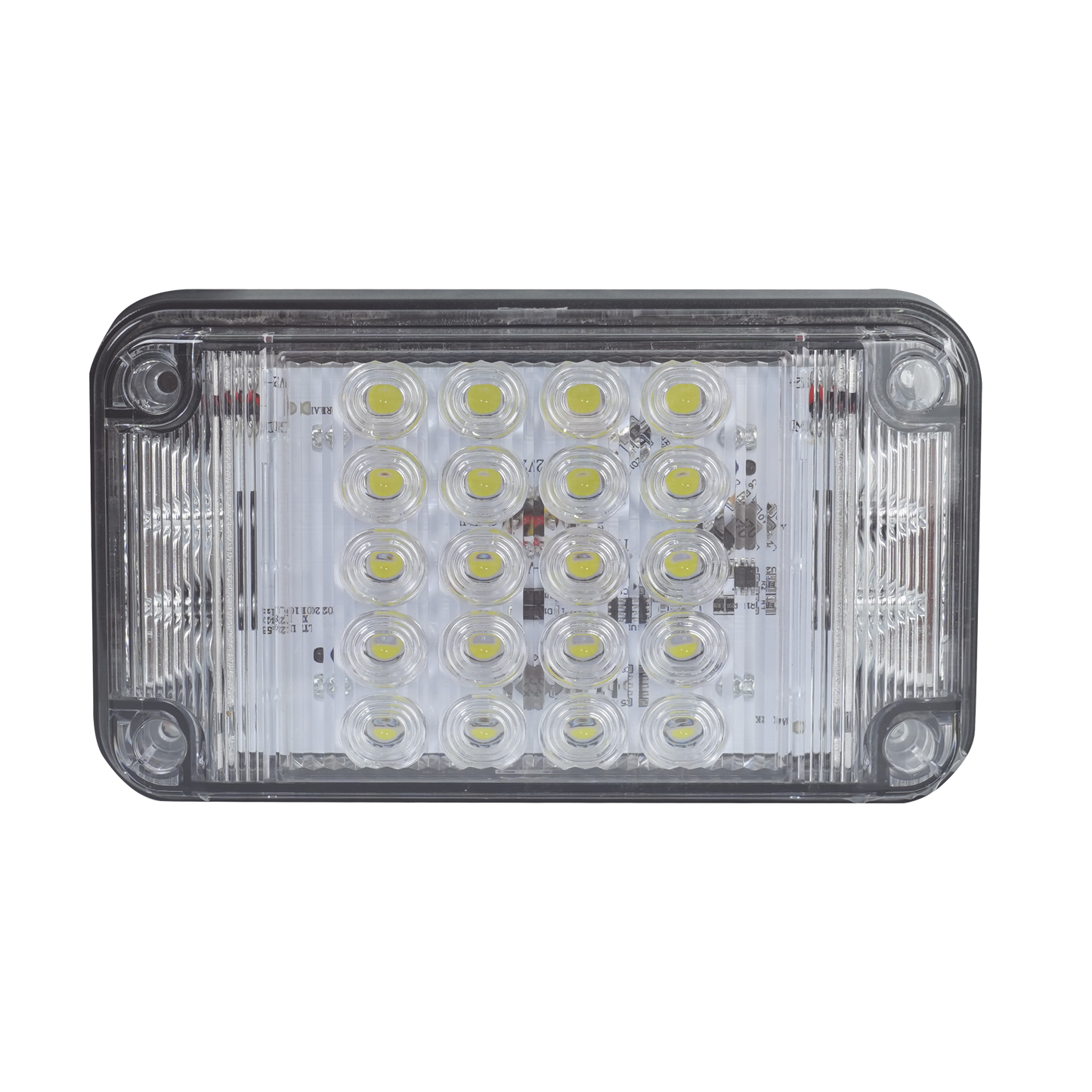 XLTE2345W|Luz de Advertencia de 7X4", Color Claro, Con Luces de Trabajo, Ideal para Ambulancias