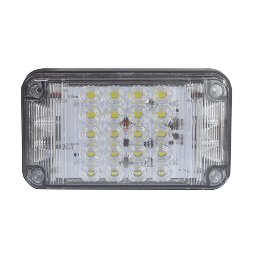 XLTE2345W|Luz de Advertencia de 7X4", Color Claro, Con Luces de Trabajo, Ideal para Ambulancias