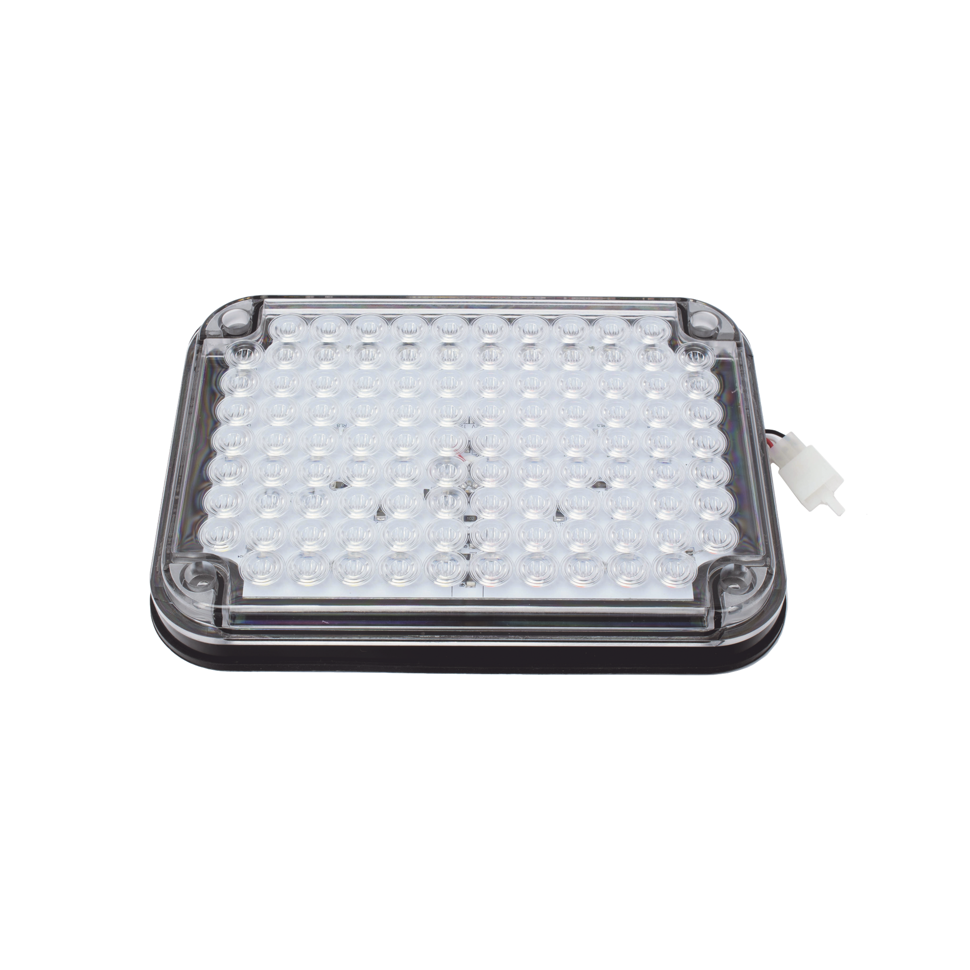 XLTE515RW|Luz de Advertencia de 9X7", Bicolor Rojo/Claro, Ideal para Ambulancias