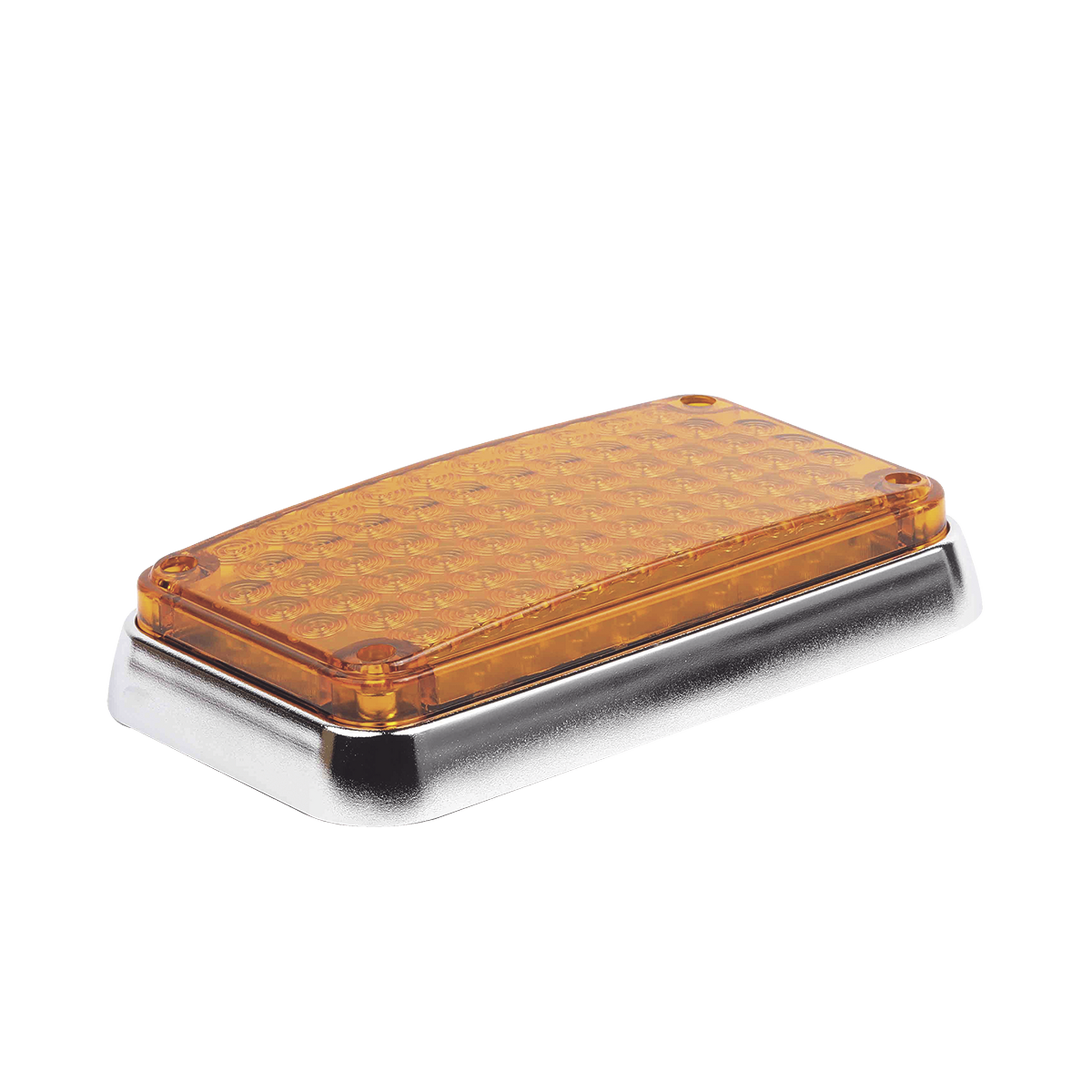 XLTE595A|Luz de Advertencia de 6X4", Color Ambar, Ideal para Ambulancias