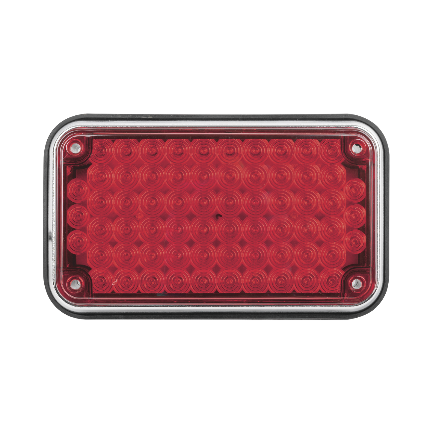 XLTE595-R|Luz de Advertencia de 6X4", Color Rojo, Ideal para Ambulancias