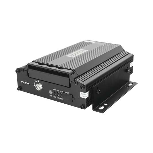 XMR401NAHDS|DVR Móvil / Multiplataforma / 4 Canales AHD 2 Megapixel / Almacenamiento en HDD / H.265 / Chip IA Embebido / Soporta 4G / WiFi / GPS
