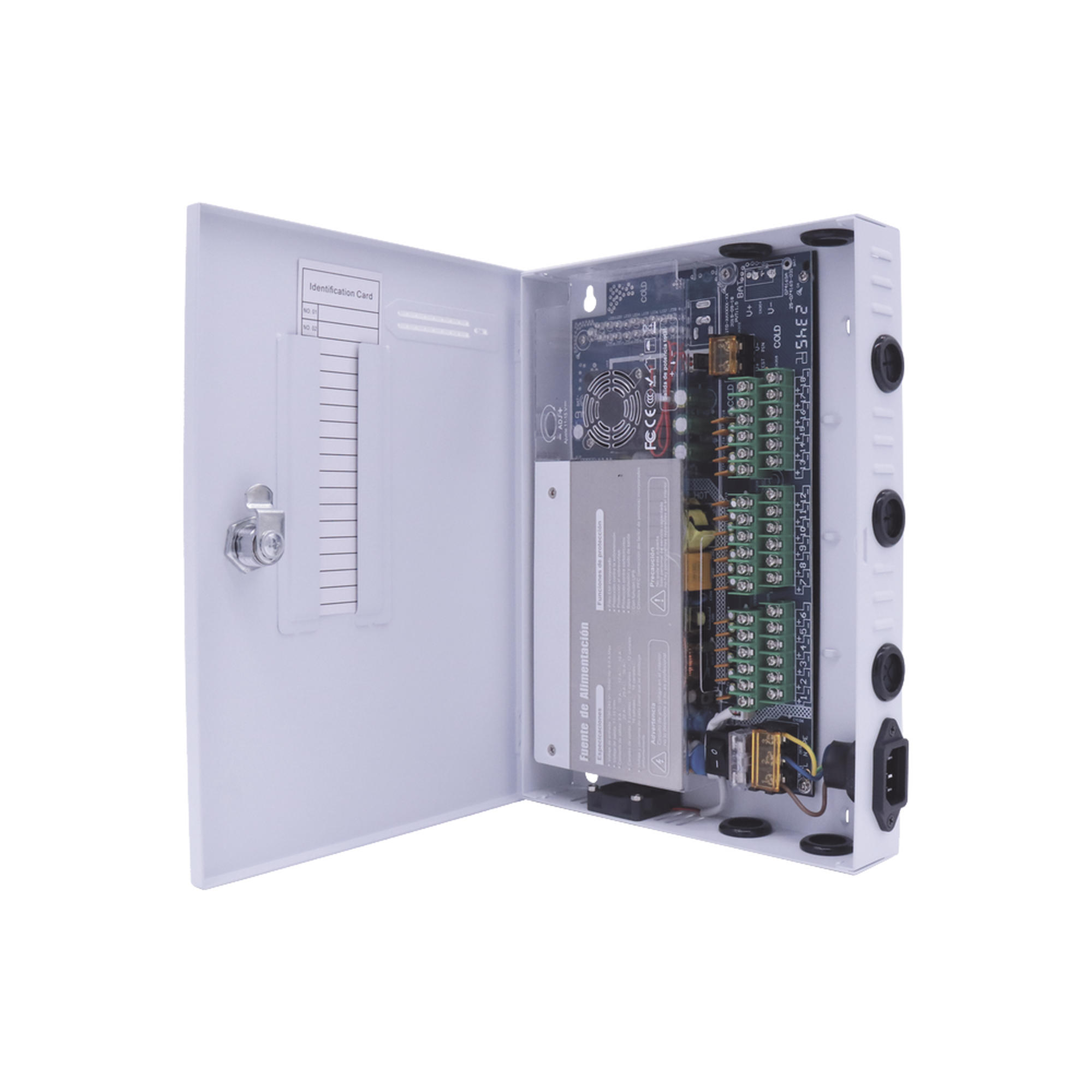 XP18DC30UD|Fuente de poder profesional 11-15 V / 18 canales / 30 A / Hasta 1.85 Amperes por Salida / Protección Contra OV, OC, SC, / Filtro de Ruido por canal